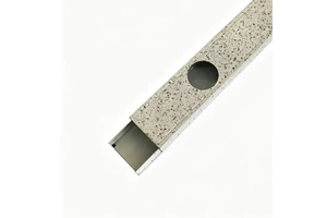 Decorative Marble Grain Aluminum Groove Point Light Aluminum Strip Perforated Exposed Lamp Aluminum Profile Track