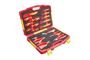 18 pieces of automotive repair insulation tools - VDE insulated screwdriver, 1000V insulated pliers set