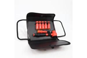 HSC 8pcs 1000V VDE Insulated Stainless Steel Red+Black Hand Tools OEM Multi-Purpose Auto Repair Tool Set Case