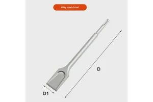 Self-Sharpening Handle Masonry Chisel Four-Hole Concrete Wall Digging Grooving Electric Pick Thickened Drilling Customizable
