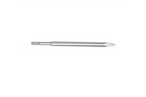 Industrial Grade Electric Hammer Pickaxe Four Pronged Straight Alloy Steel Tip Sandblasted Finish Carving Tool 4.5kN Max Hitting