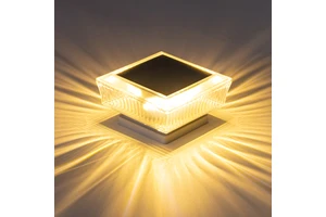Wholesale Warm Light White Light Solar Powered Waterproof IP65 Driveway Gate Entrance Solar Pillar Light