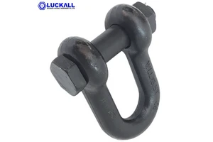 Galvanized Alloy Steel Us Type Bolt Nut Safety Pin Chain Shackle G2150 Drop Forged 120Ton 4:1 Mining