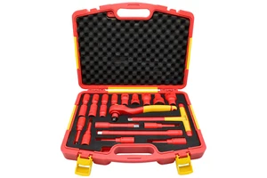 Professional 21 PCS VDE Insulated Electrician Tool Kit Insulation Ratchet Sleeves Auto Repair Tool Set