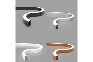 Whole Gold Circle Anti-light Leakage Led Suspend Light Aluminum Profile 6063- T5 LED Curved Light Aluminum Profile