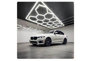 Car Showroom Auto Workshop Design Garage Hexagon Ceiling Light LED Car Workshop Light Hexagon Led Lights