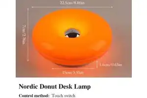 Hot Sale Ins Style Donut Bedroom Wall Lamps Modern Minimalist Bedside Lamp Decorative Atmosphere Lamp ABS Plastic RGB Colors