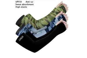 Unisex Camouflage Sunscreen Arm Band Cover Compression UV Protection Baseball Cycling Sleeve Sports Set with Sublimation Style