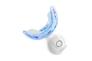 Portable Home Use Teeth Whitening Kit 32 LED Accelerator Lights Whitening Gel Syringe Desensitizing U-Shaped Tray Fast