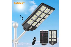 Hofoled 1000W 2000W 3000W Sensor Solar Street Light Aluminum Remote Control Waterproof Solar Powered Solar Light Outdoor