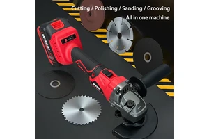 Lithium High Quality 20V Electric Cordless Brushless 125mm Portable Angle Grinder with Polishing Capability 8500RPM