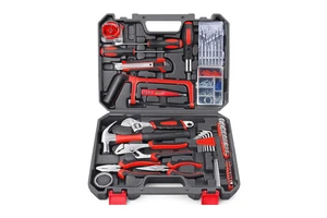 108pcs Hardware Household Hand Tool Kit Set DIY Saw Screwdriver Hammer Tape Wrench Pliers