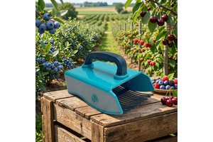 Soft Handle Plastic Fruit Pickers Metallic Comb Reinforced Coated Teeth Ergonomic Speedy Picking Atrovirens Garden OEM Manual