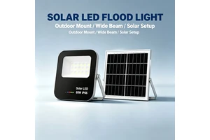 Factory Wholesale Solar Split Flood Lights IP65 Waterproof LED 60W Portable Rechargeable Remote Control Residential