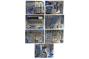 EVA Foam Tool Tray Set 526pcs Customizable Tool Set ODM Steel Storage Kit for Workshop