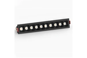 10W*2 Square Indoor 10 Heads Wall Washer Linear Spot Lamp Recessed 20W Led Grille Light