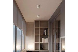 5 Inch Dimmable Low Profile Surface Mount Ceiling Light With Edgelit Technology, Indoor & Outdoor, Wet Location, ETL Rated