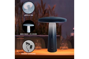 Modern Nordic LED Touch Control Wine Cup Shape Bar Table Lamp Restaurant Dinner Light Cordless Hotel Rechargeable Table Lamp
