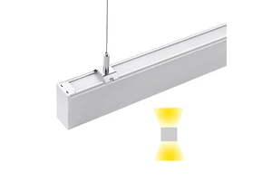 Suspended Aluminum Office Linear Pendant LED Panel Lighting System up and Down Fixture Emitting White Light