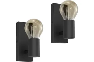 Vintage Wall Light With E27 Lampholder Industrial Metal Indoor Retro Wall Spot for Stairs Kitchen Bedroom Living Room,