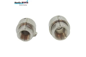 JR Direct 1 Inch 3/4 Inch BSPT Threaded Jaw-Jaw Rotary Swivel Water Oil Air Rotary Union/Joint 200 Bar Pressure 50 RPM Polished