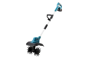 Cross-border Lithium-ion Electric Micro-tiller Four-blade Ripper Agricultural Bulldozer Small Household Hoe Blue/Black/Gray