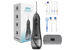 Electric USB Rechargeable Waterproof Dental Flosser & Water Pick with 2500 Oral Cleaning Power