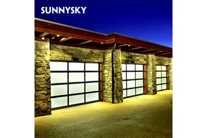 Modern 12x10 9x7 Aluminium Garage Door Magnet Decor Black Steel Rolling Sectional Fermeture Porte For Homes
