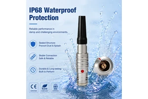 Series Waterproof Push-Pull Self-Locking Circular Connector Lemo Compatible Free Socket Docking Connector With Sheath