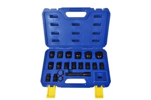 17pcs 12.5mm Pneumatic Sleeve Socket Car Repair Tool Box OEM WieldMaster Complete Set