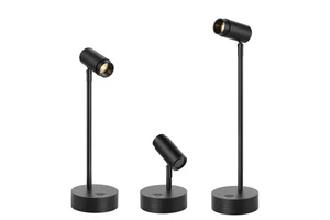 Modern Aluminum Adjustable Lever Stand Exhibition Lighting Equipment with Neon Light for Exhibition Rooms