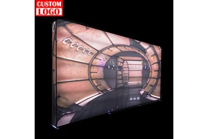 Custom 10x10 Fabric LED Light Box Display Booth Aluminum Design for Trade Shows and Exhibitions