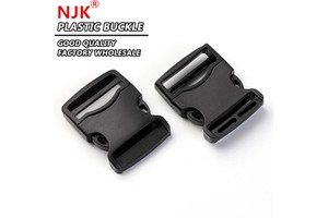 Wholesale 25mm Widest Side Release Buckle Good Quality Black Plastic Waterproof Dress Buckles