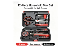 Multifunctional Household Tool Set12-108pcs Professional Hand Tool Kit Carbon Steel Hardware Combination Set with Hard Case