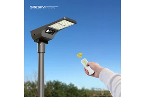 SRESKY Smart Road Solar Light Outdoor Solar Street Light with Pole Farola Solar Led Para Exterior Powerful Solar Street Light