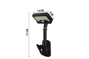 2025 Solar Sensor Light Horizontal Clamping and Vertical Clamping Clip Light IP65 Waterproof Wall Lamp Garden Courtyard