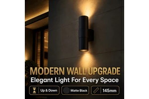 Factory Custom LED up Down Light Waterproof IP65 2x3W Aluminum Rear Wire Outlet Outdoor Wall Sconce for Garden Porch Entrance
