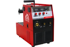 GREATEC MIG/MMA Welding Machine 16V 50-250A 40% Duty Cycle 1.0/1.2mm Wire Diameter for Carbon Steel Stainless Steel Brass Copper