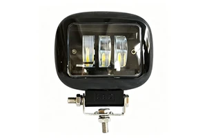 4.7 Inch 30W Rectangle LED Work Light IP68 Waterproof 12-48V 2160 Lumens 6000K Black/Red Front Frame Auxiliary Lamp For Offroad