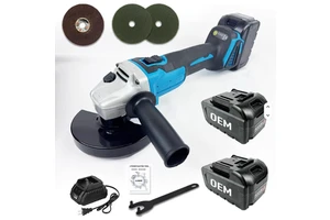 High Power Cordless Brushless Angle Grinder, Industrial Li-ion Battery Multifunctional Mini Cutter, Polisher & Burnisher