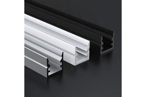 Customized U Shape Channel Strip Cover Light Bar Line Aluminum Corner LED Profile For Curtain Wall