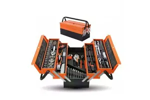 85-Piece Metal Tool Box Auto Repair Tool Box Multi-Purpose Tool Storage Box Oem Customizable Wrench Set