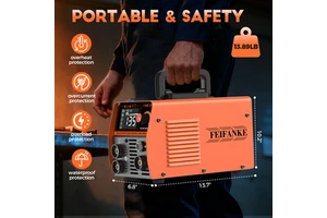 FEIFANKE 2025 110V/220V New Arrival MIG-135 LED MIG MMA Flux Welding Machine with Welding Helmet Stainless Steel 0.8mm Portable
