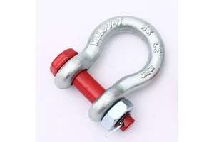 Heavy Duty US Type Drop Forged Galvanized Adjustable Safety Bolt Pin Bow Shackle G2130 Shackle