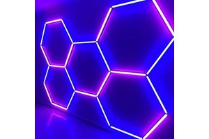 Etop High Quality Garage Light New 5 Hex RGB Car Showroom Hexagonal Light RGB Ceiling Hexagon Light LED