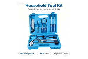 Portable 21-Piece Household Electrical Tool Set Mini Hand Kit with Stainless Steel & Plastic Adjustable Wrenches Gift Pack OEM