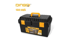 DINGQI 13" 15" 17" 19"Good Quality Heavy Duty Tool Box 4 in 1 Plastic Hard Case Tool Box