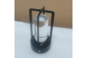 Modern Luxury Cylinder Table Lamp 3-Step Dimming Metal Shade AC Powered LED Touch Control Warm White Customizable Colors for