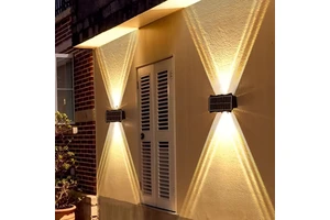 Outdoor Solar Wall Washing Lights IP65 Waterproof Decorative Lights in the Courtyard Garden Villa