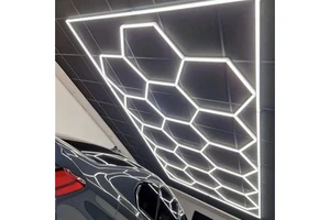 6500K Plastic Garage LED Light and Hexagonal Light for Garage Lighting